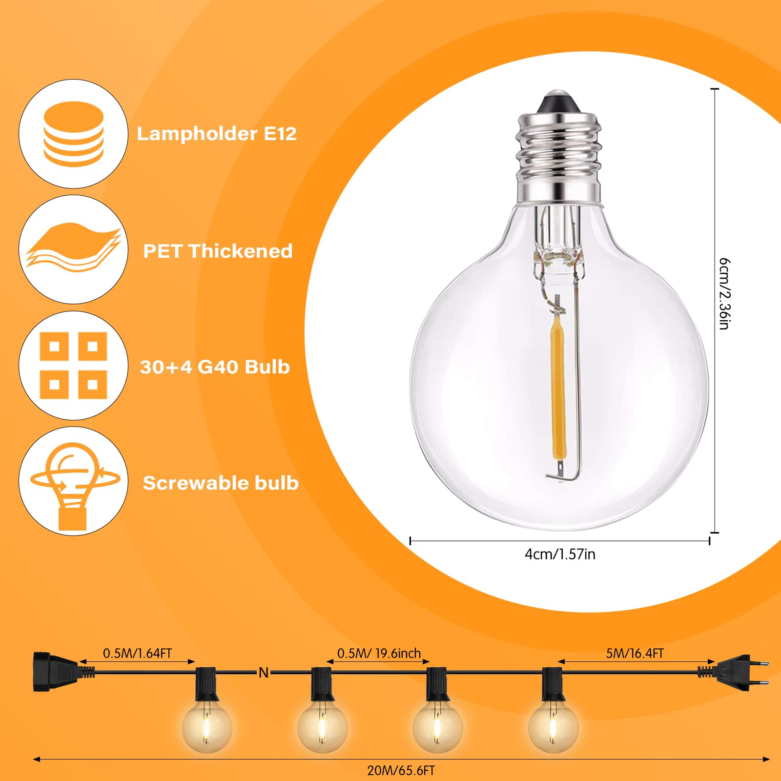 EUJAM LED Fairy Lights Outdoor