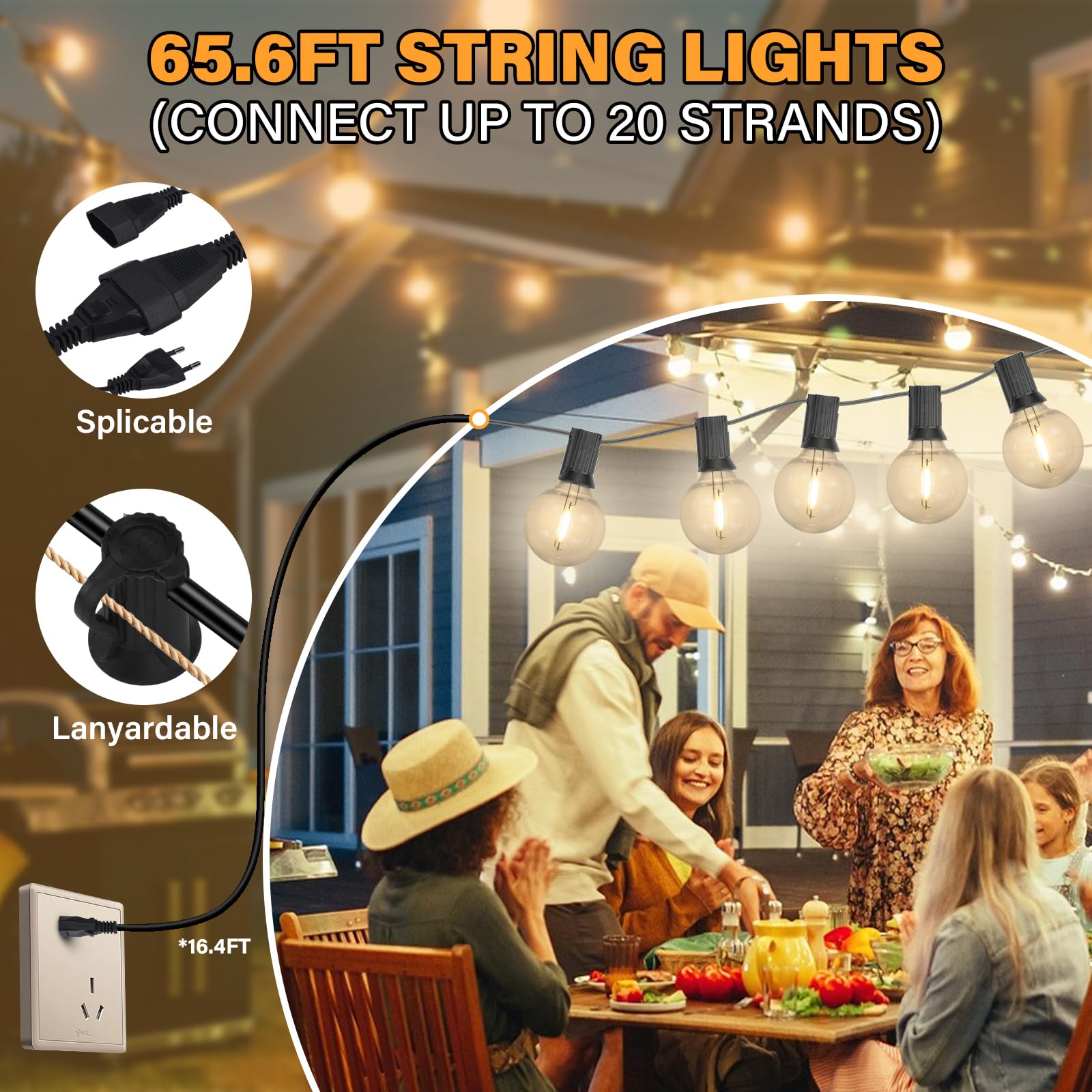 EUJAM LED Fairy Lights Outdoor