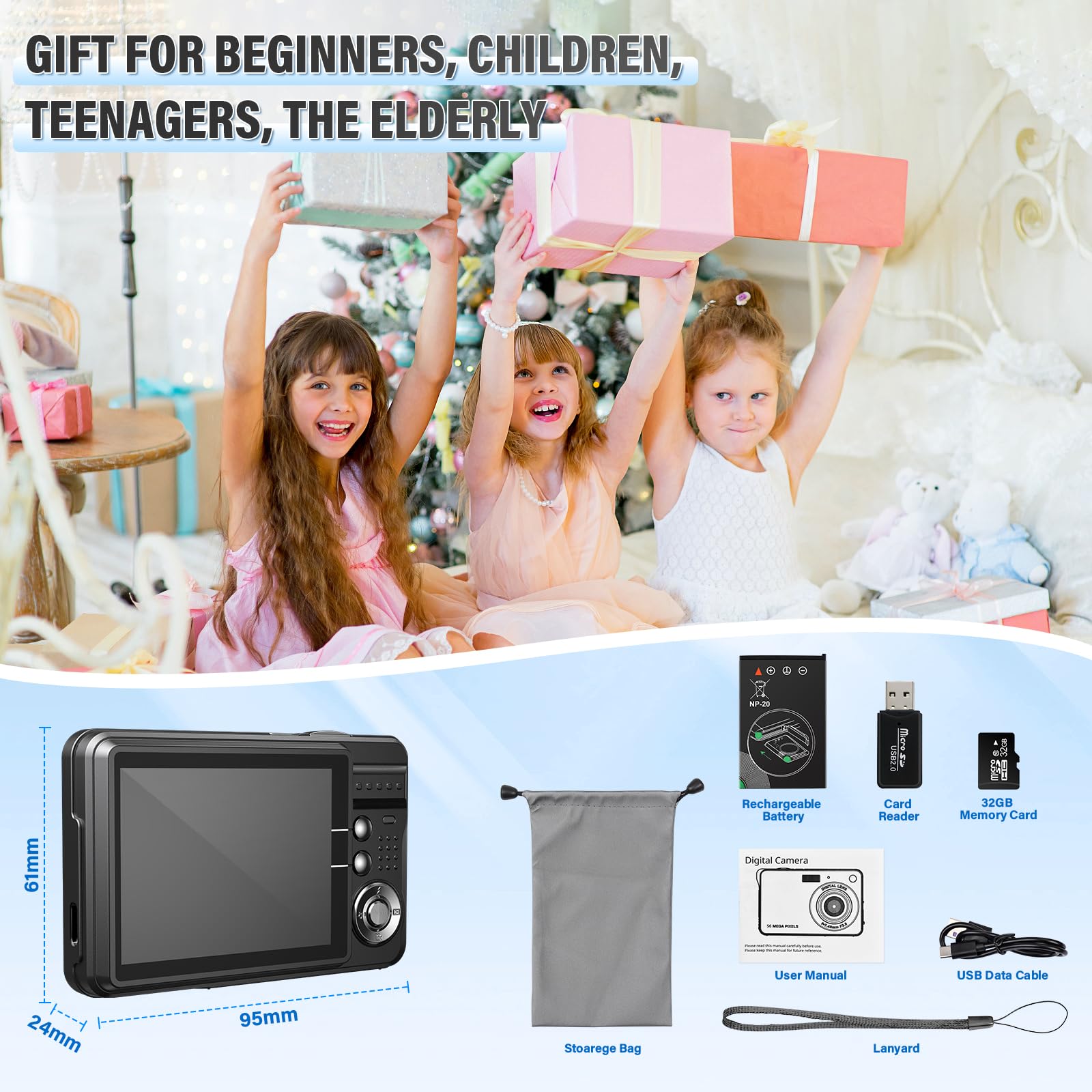 FAYIBUY 4K Digital Camera