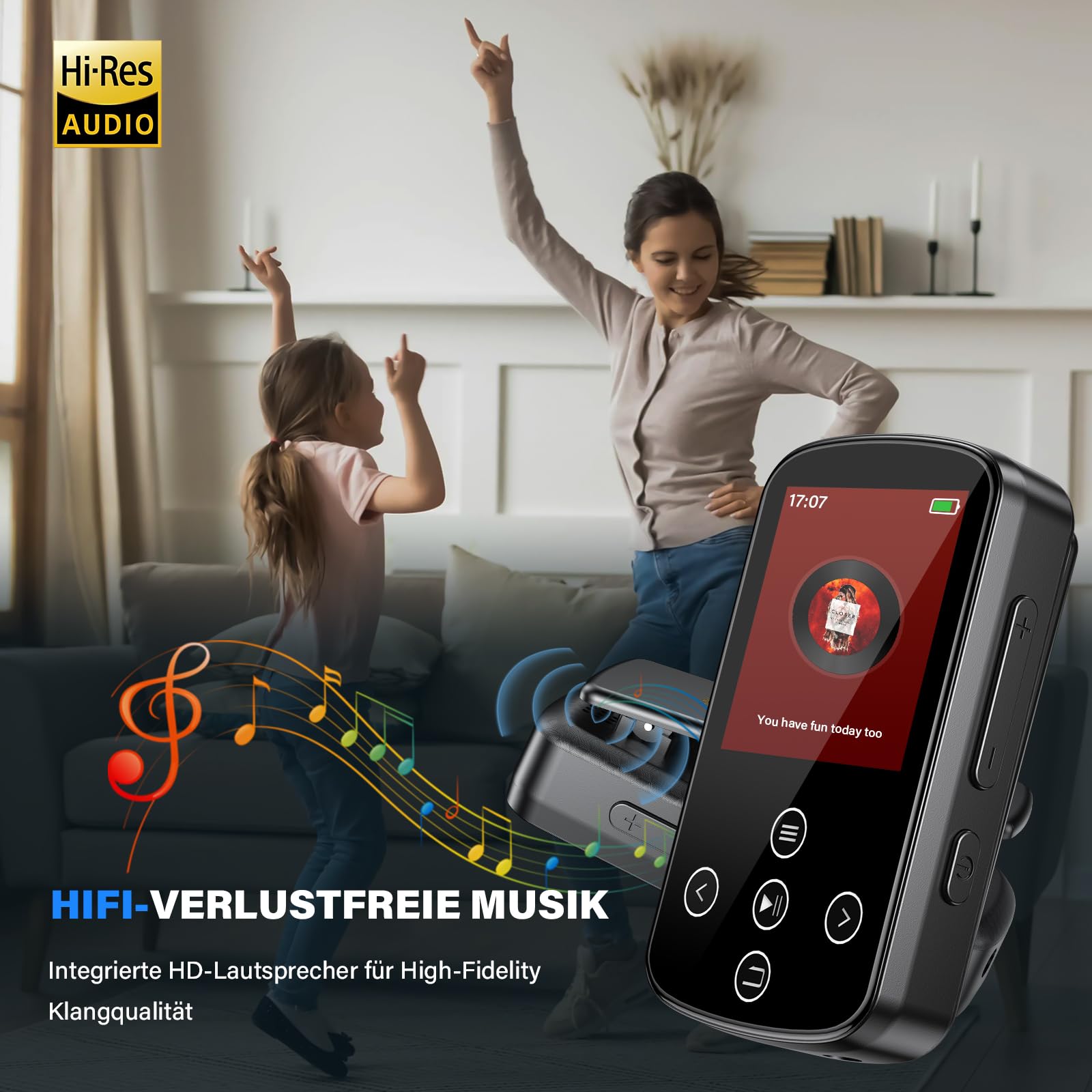 LIUWID Mini Music Player with Clip