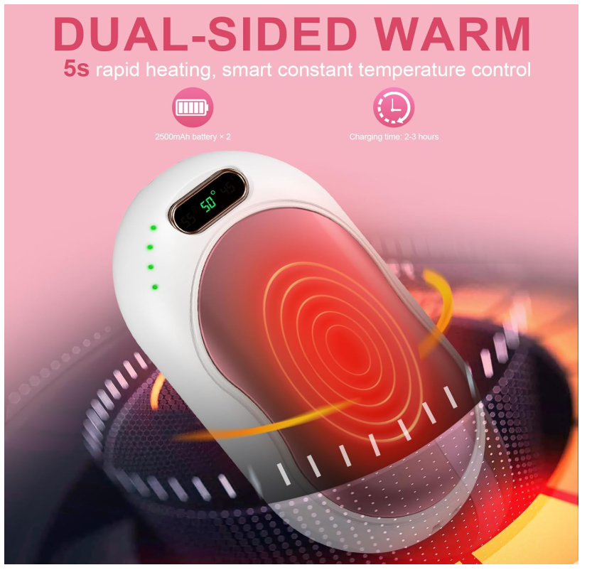 Chauffe Main Rechargeable Chaufferette Main Reutilisable Magnétiques